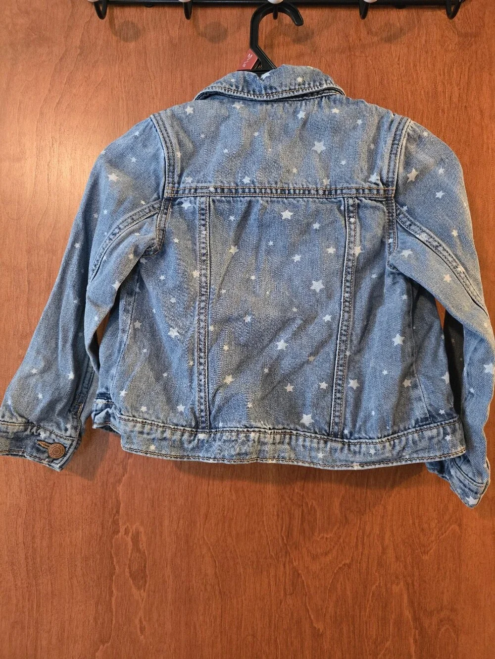 GAP Kids Light Blue Denim Jacket with White Star Print